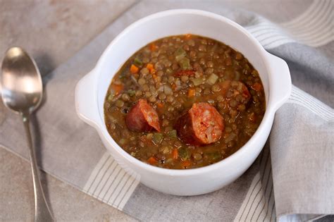 chorizo-and-lentil-stew-authentic-spanish-stew image