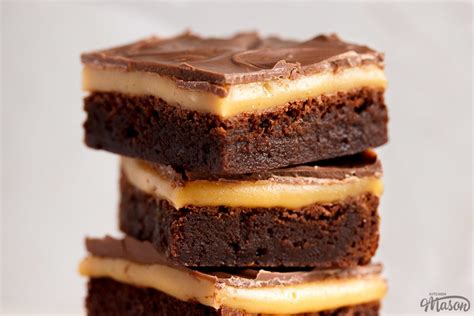crazy-indulgent-millionaire-brownie-bars-step-by-step image