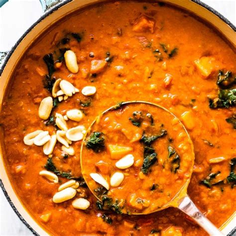 coconut-red-lentil-peanut-soup-the-endless-meal image