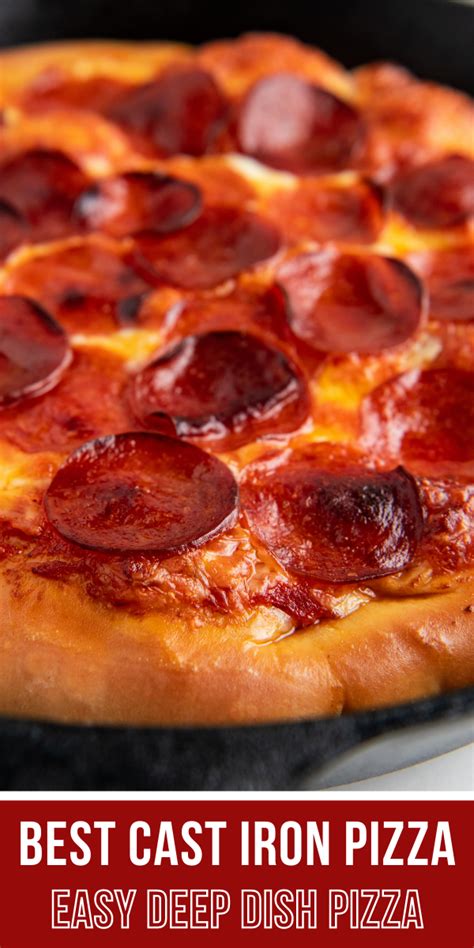 perfect-cast-iron-pizza-easy-no-fail-recipe-easy-dinner-ideas image