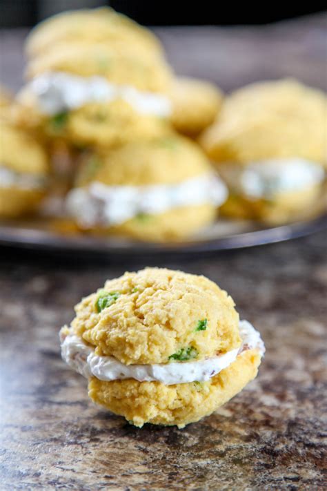 jalapeno-cornbread-whoopie-pies-with-bacon-goat image