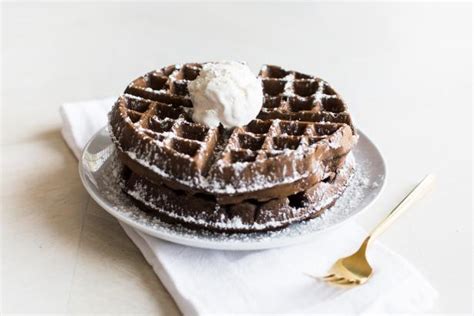 how-to-make-dark-chocolate-belgian-waffles-hgtv image