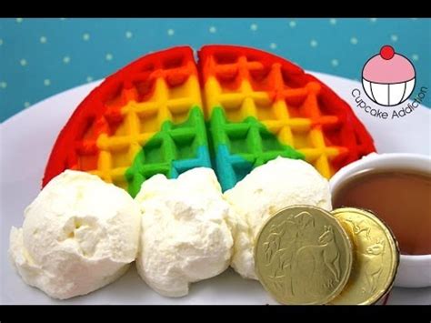 how-to-make-rainbow-waffles-easy-rainbow image