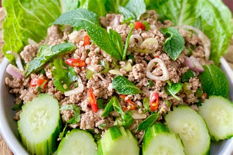lao-larb-moo-lao-pork-salad-ລາບໝ-jenuine-cuisine image