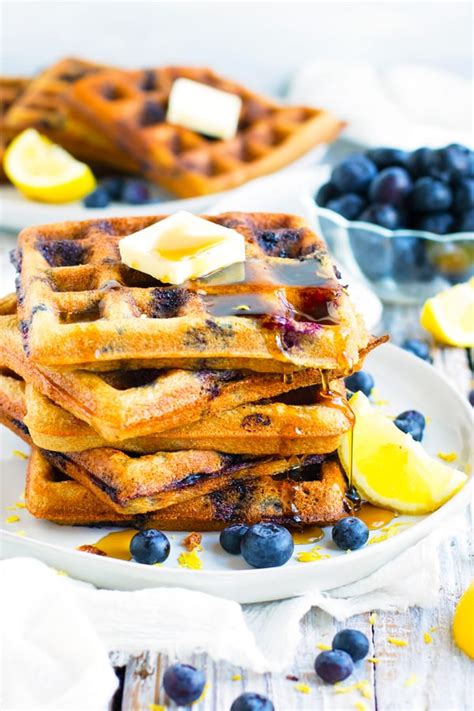 paleo-lemon-blueberry-waffle-recipe-gluten-free image