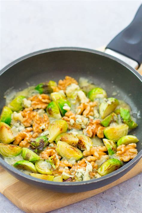 pan-fried-sprouts-with-walnuts-honey-and-stilton image