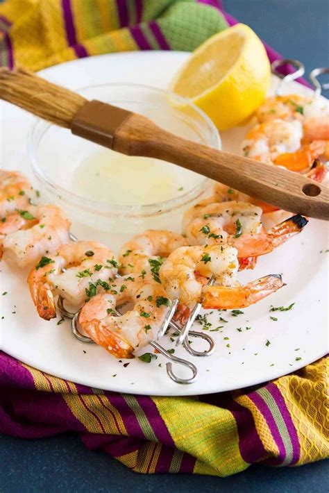 lemon-butter-grilled-shrimp-healthy-easy image