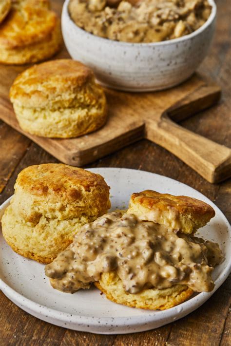 the-best-sausage-gravy-biscuits-recipe-southern image