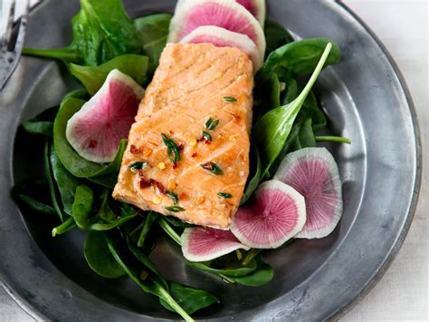 steamed-salmon-with-ginger-and-chives-food-wine image