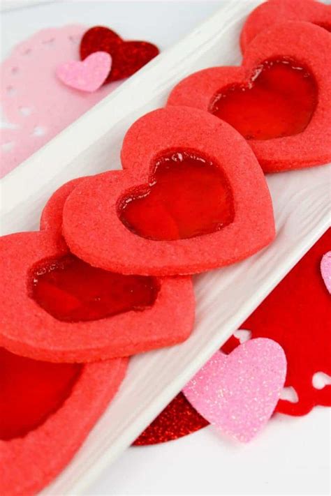 valentines-day-heart-shaped-stained-glass-cookies image
