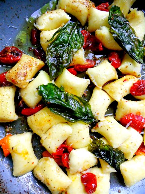 gnocchi-with-brown-butter-basil-and-blistered-tomatoes image