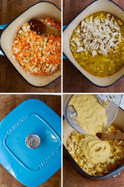 incredible-roasted-vegan-cauliflower-soup-easy image