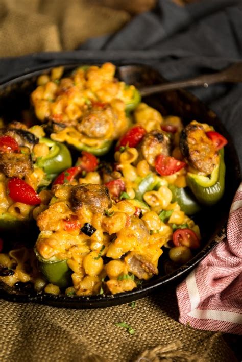 mac-and-cheese-stuffed-peppers-campfire image