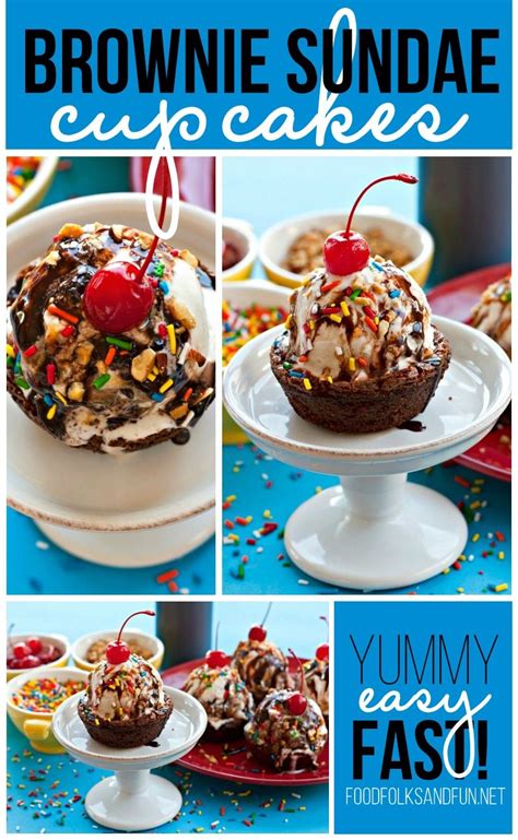 brownie-ice-cream-sundae-cupcakes-food-folks-and image