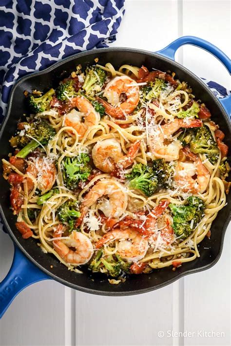 lemon-and-broccoli-pasta-with-shrimp-slender-kitchen image