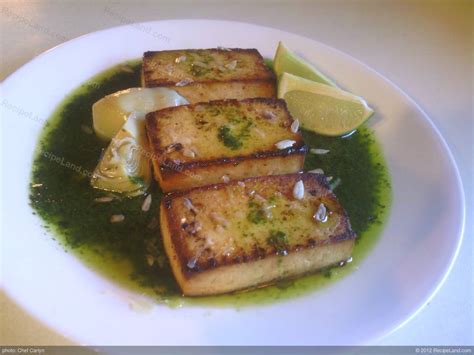 broiled-tofu-with-cilantro-pesto image