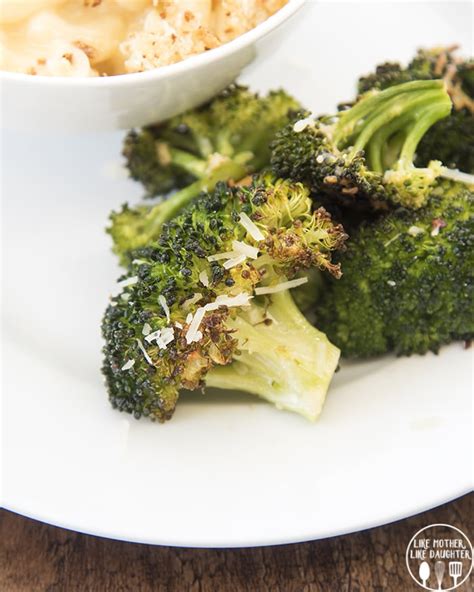 parmesan-roasted-broccoli-and-macaroni-and-cheese image