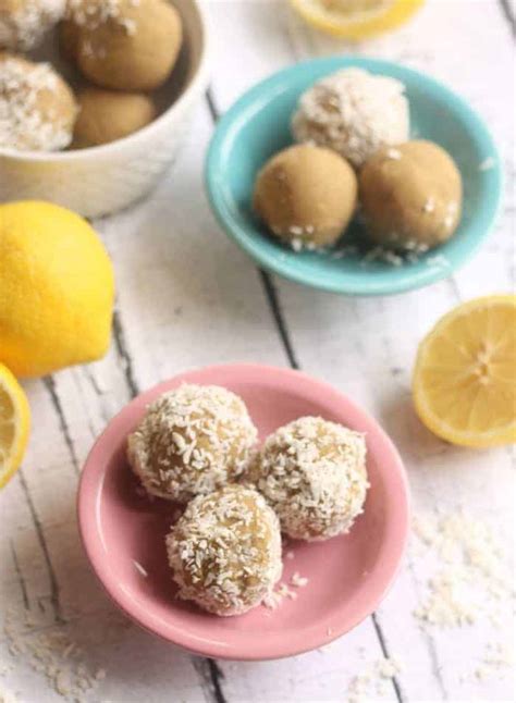 lemon-coconut-no-bake-bites-hummusapien image