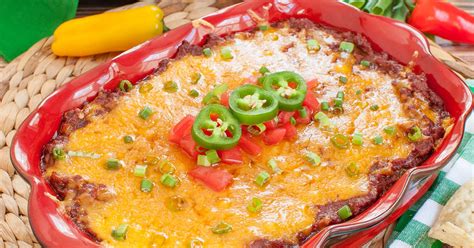 chili-cheese-dip-layered-with-cream-cheese-dip-recipe-creations image
