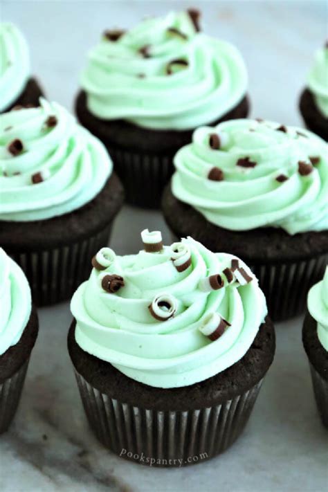 devils-food-cupcakes-with-mint-buttercream-pooks image