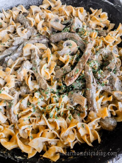 easy-30-minute-blue-cheese-beef-stroganoff image