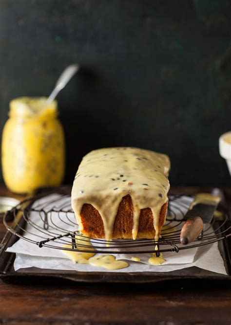 passion-fruit-granadilla-curd-loaf-cake-recipe-drizzle image
