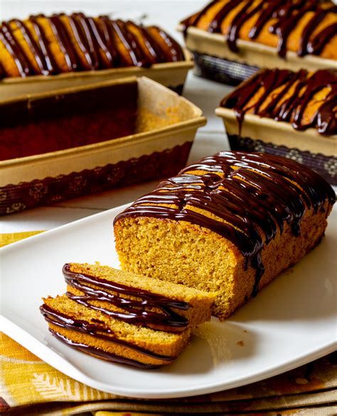 pumpkin-pound-cake-with-chocolate-ganache-a image