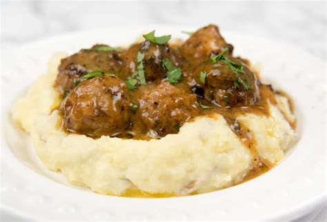 easy-meatballs-mashed-potatoes-a-food-lovers-kitchen image