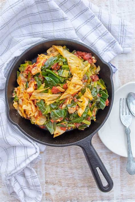 hearty-cabbage-with-collard-greens-recipe-only image