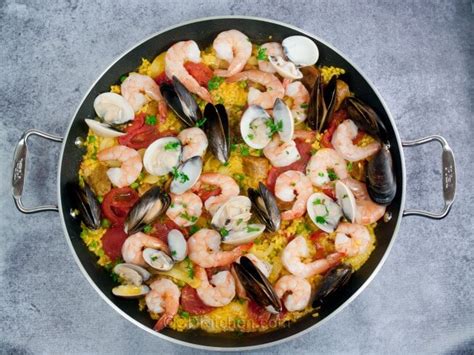 shrimp-and-sausage-paella-recipe-cdkitchencom image