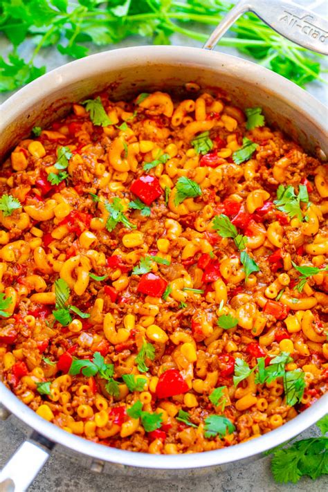 one-skillet-tex-mex-mac-and-cheese-averie-cooks image