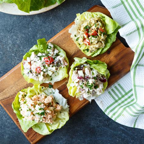 four-healthy-chicken-salad-lettuce-wraps-shared image