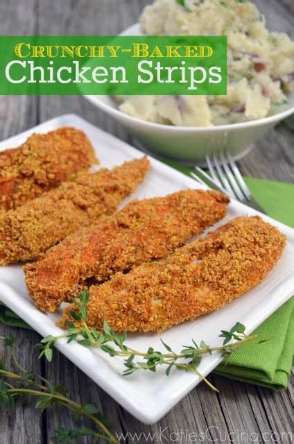 crunchy-baked-chicken-strips-katies-cucina image