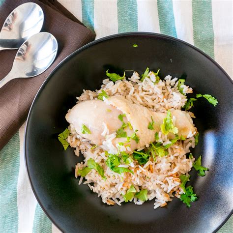 one-pot-easy-rice-cooker-hainanese-chicken-rice image