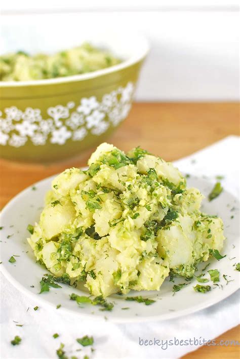 vegan-avocado-potato-salad-with-dill-cilantro image