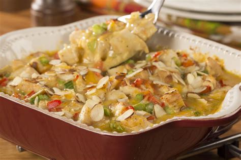 hot-chicken-salad-casserole image