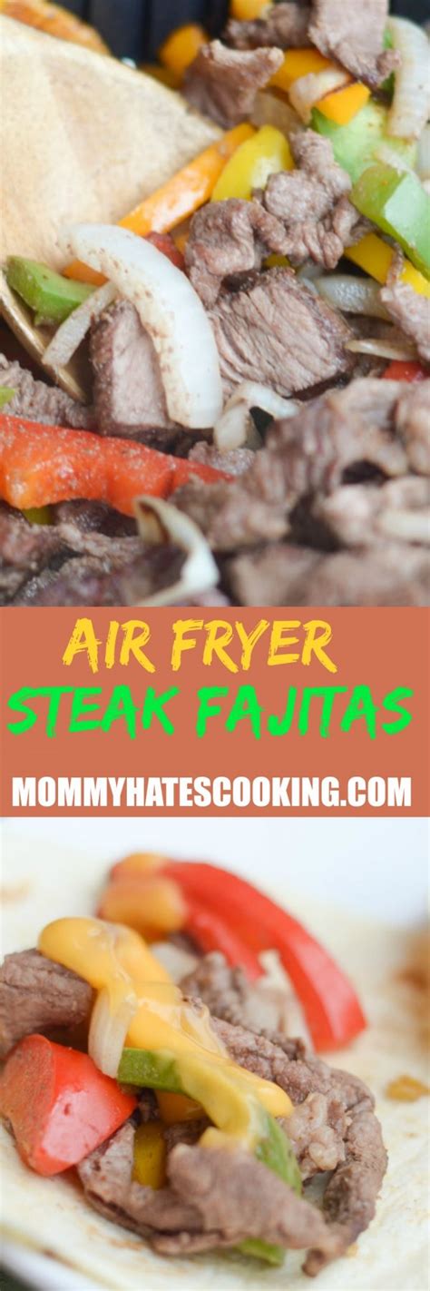 air-fryer-steak-fajitas-with-onions-and-peppers image