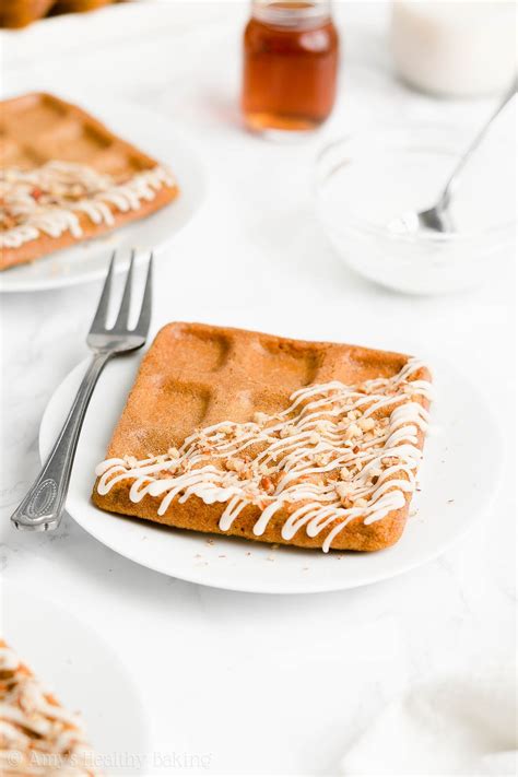 healthy-carrot-cake-waffles-amys-healthy-baking image