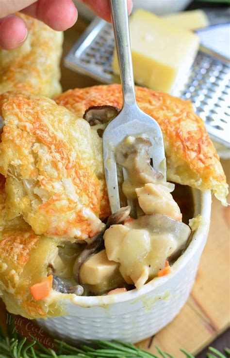 individual-creamy-chicken-and-mushroom-pot-pies image