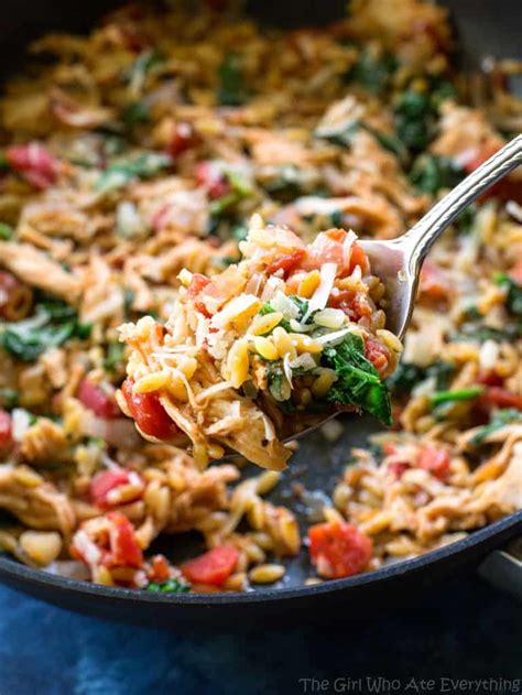 one-pan-chicken-and-spinach-orzo-the-girl-who-ate image