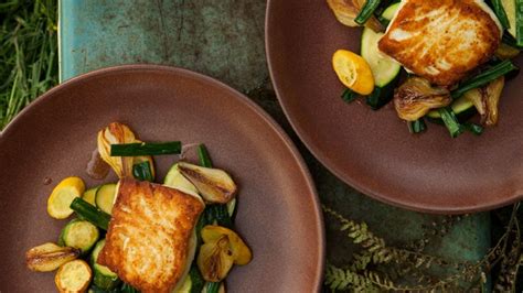 halibut-with-spring-onion-and-summer-squash-saut image