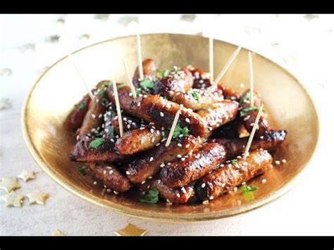sticky-asian-cocktail-sausages-christmas image