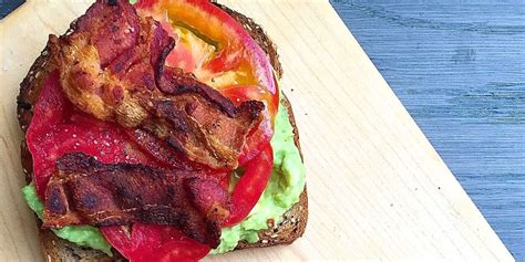 open-faced-bacon-avocado-tomato-sandwich image