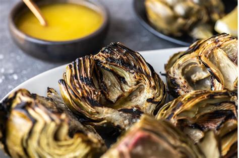 grilled-artichokes-with-lemony-parmesan-butter image