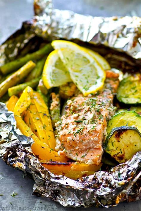 lemon-dill-grilled-salmon-veggie-packets image