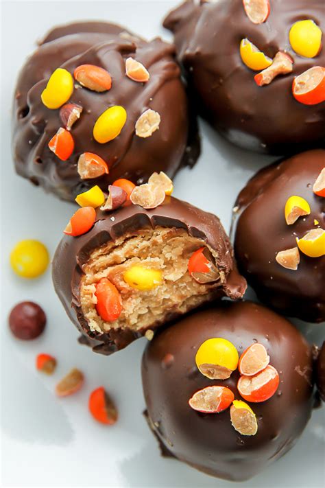 reeses-pieces-peanut-butter-truffles-baker-by-nature image