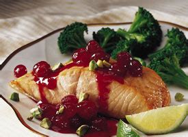 salmon-with-cranberry-pistachio-sauce image