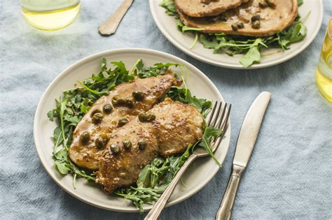 veal-scallopini-recipe-with-lemon-and-capers-the image