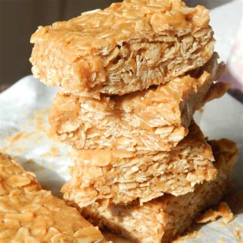 no-bake-peanut-butter-oatmeal-bars-far-from-normal image