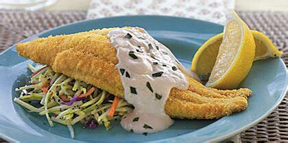 baked-bayou-catfish-with-spicy-sour-cream-sauce image